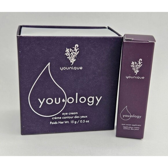 Younique Youology Eye Cream .05 oz Jar With Applicator New in Box - Picture 2 of 7